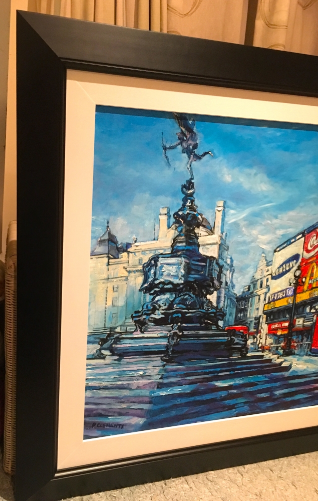 Cityscape of Eros and Piccadilly Circus London