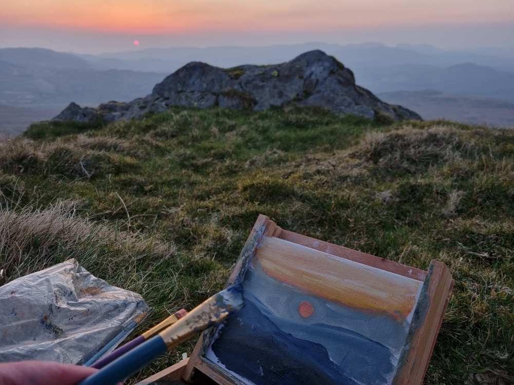 Sunset from Cribin Fawr