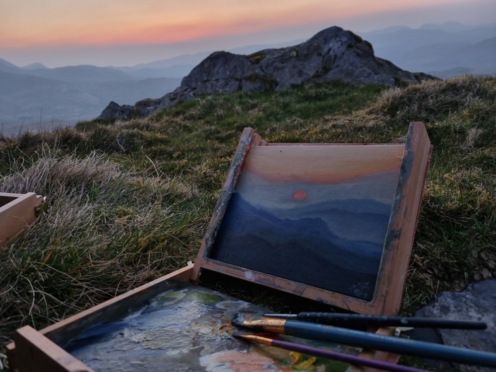 Sunset from Cribin Fawr