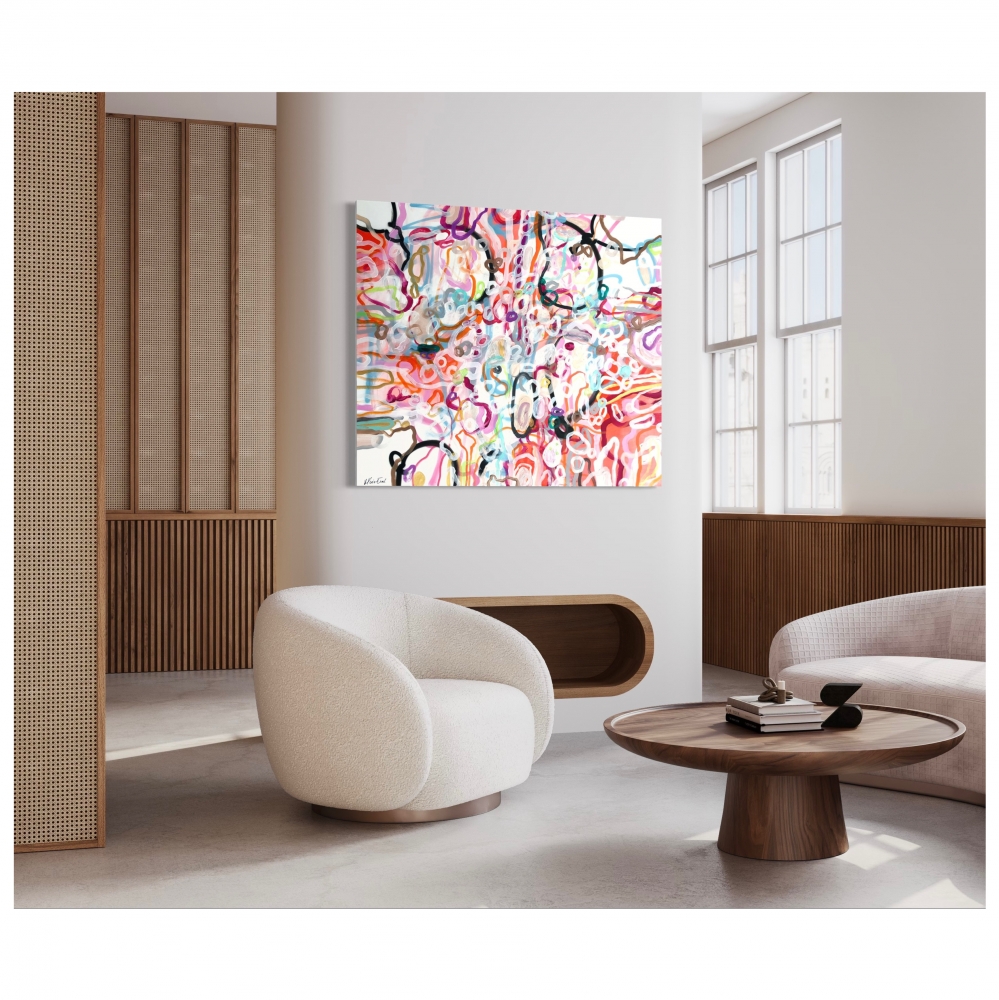 Find your way  - Large abstract painting 