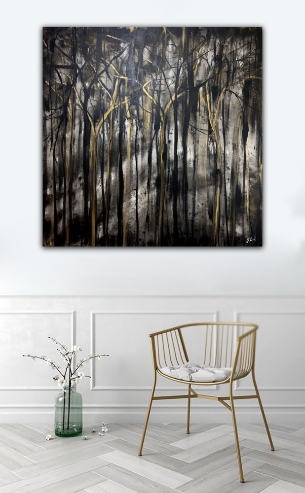 Abstract Black Forest Gold 