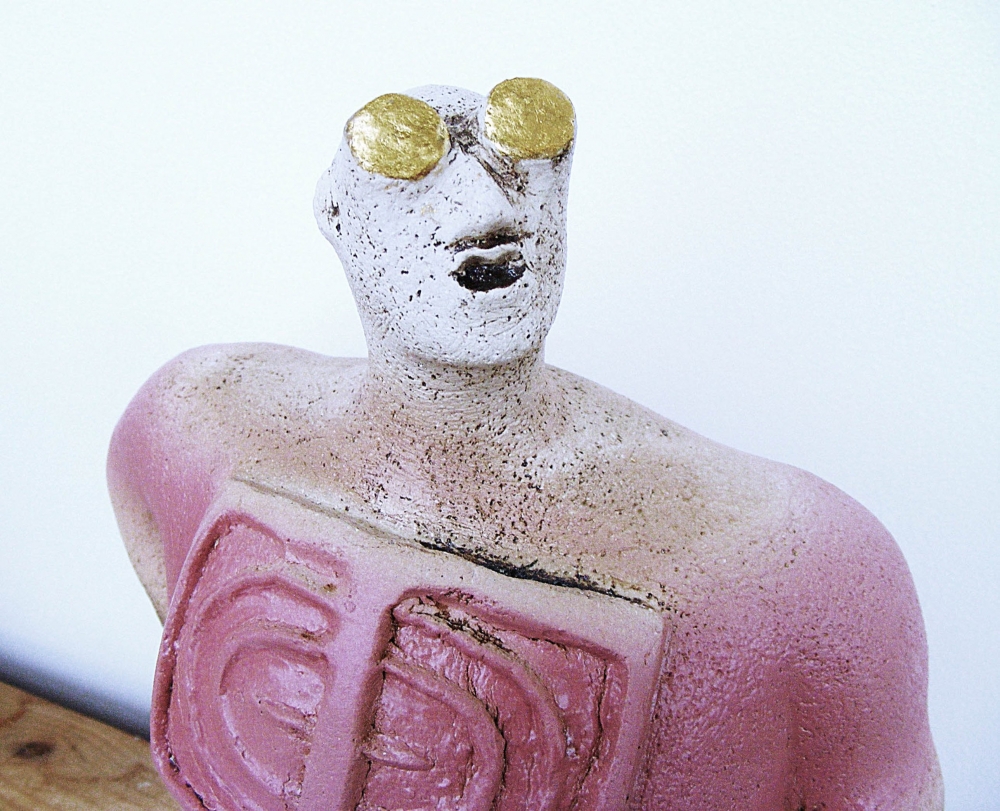 Stargazer Figure - Looking for Life, Ganymede - Ceramic Sculpture