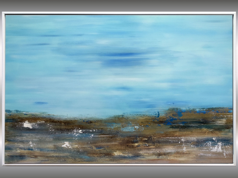 the land I love - abstract seascape in frame