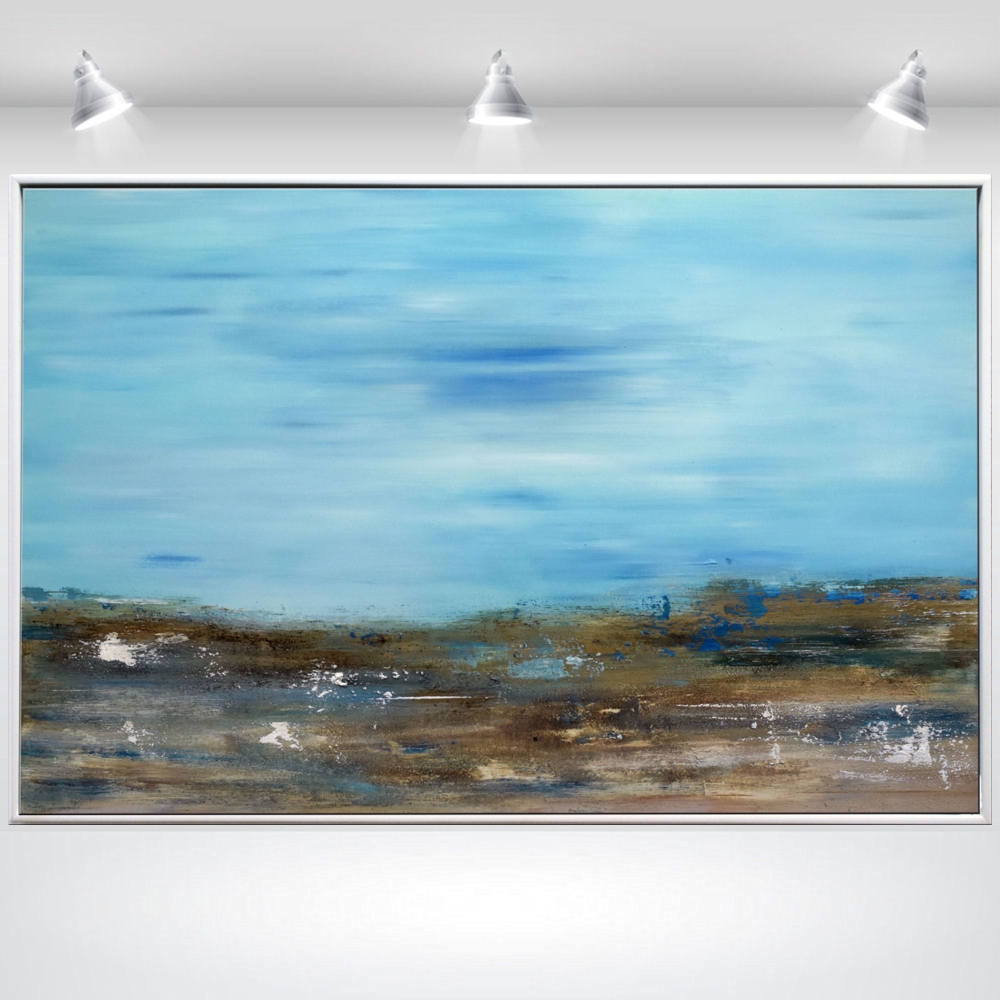 the land I love - abstract seascape in frame