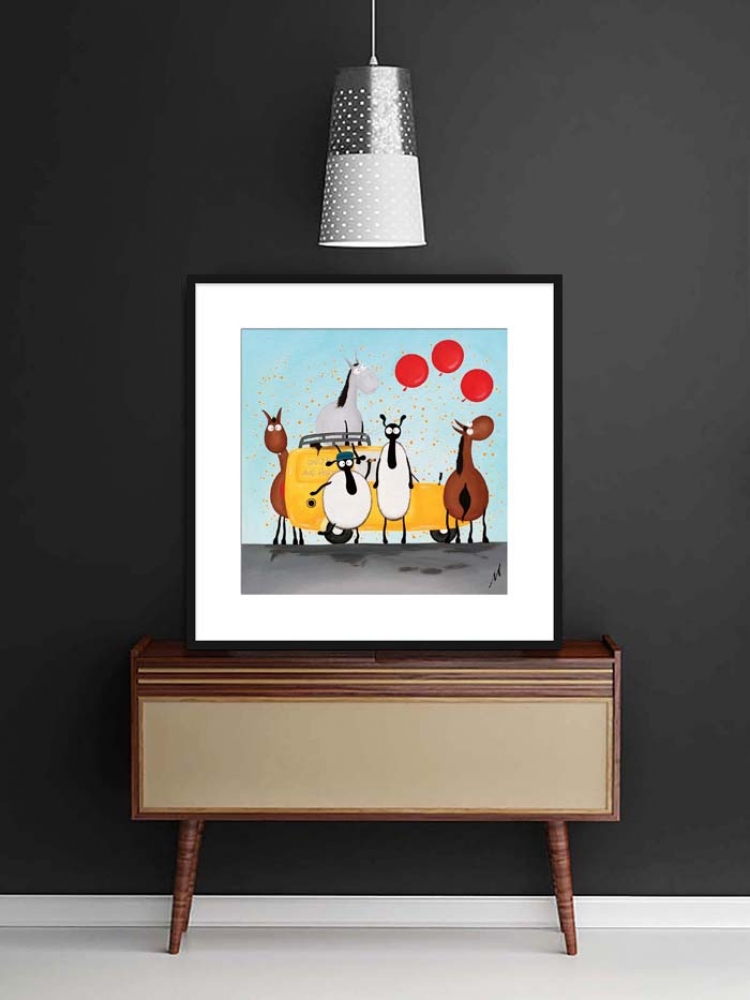 Only Ewes And Horse - 20\" Limited Edition Print