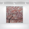 Romantic dream - framed painting cherry blossoms