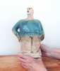 Stargazer Figure - Looking At Canis Minor - Ceramic Sculpture