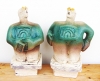 Pair of Stargazer Figures - Looking for Life, Europa - Ceramic Sculptures