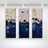 Abstract Spring - three framed panels 