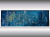 Presto - blue abstract art in frame