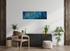 Presto - blue abstract art in frame