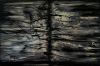 Urban Black and Gold Distressed Abstract