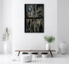 Urban Black and Gold Distressed Abstract