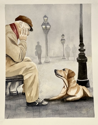 The Old Man and the Dog (SOLD)