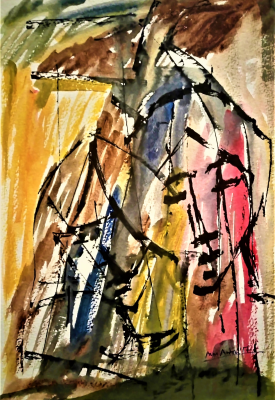 The Couple in abstract 3