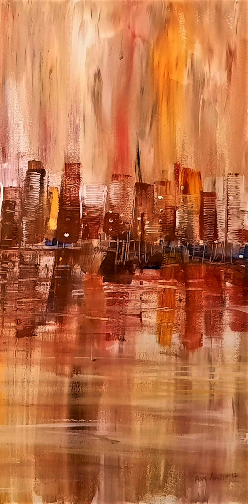 A Pink Reflections-cityscape