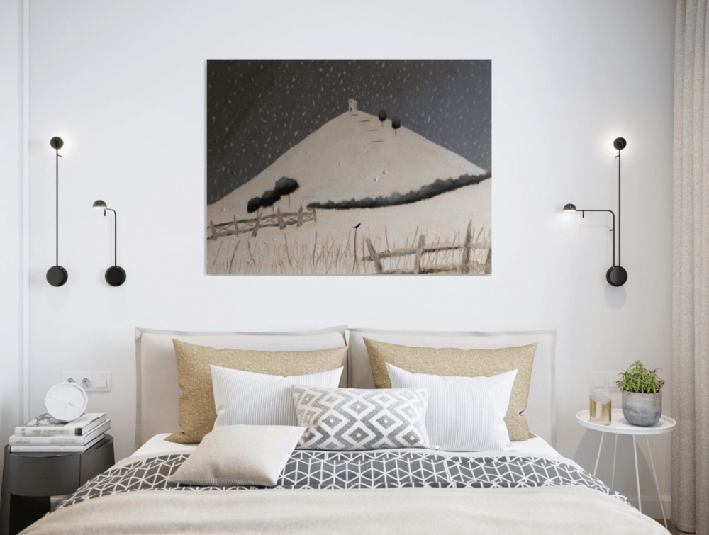 “Falling Down On Glastonbury Tor” 102x77x2cm