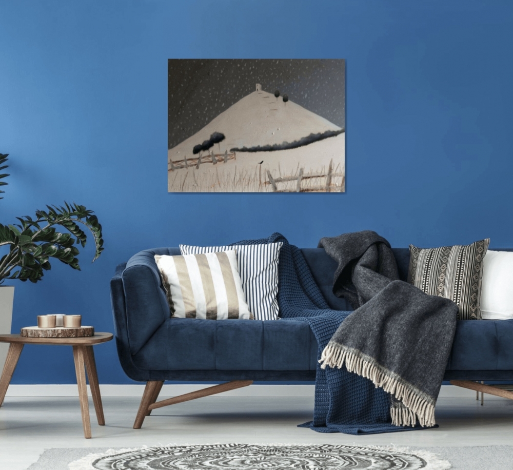 “Falling Down On Glastonbury Tor” 102x77x2cm