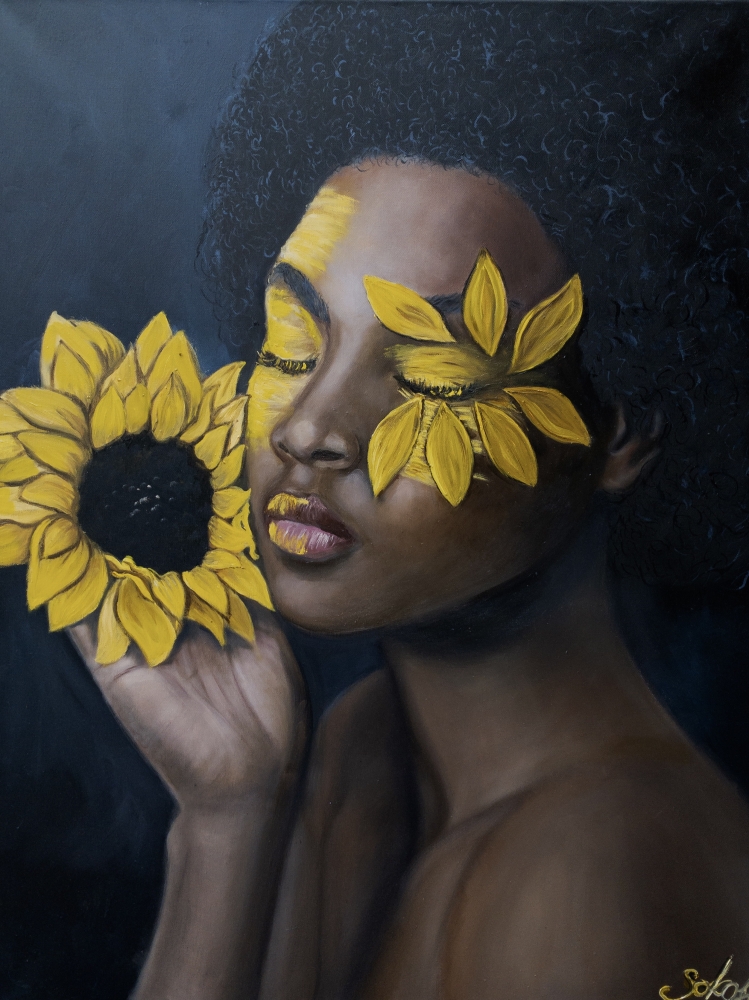 Girl with a Sunflower