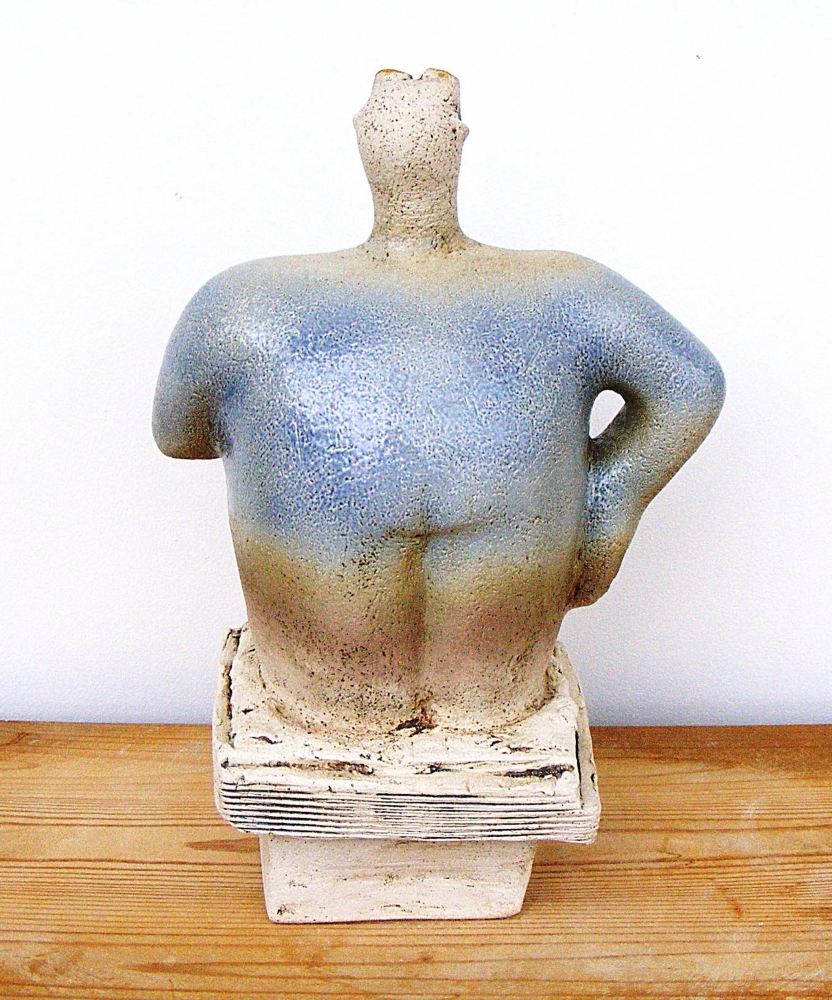 Stargazer Figure - Looking for Life, Thebe - Ceramic Sculpture