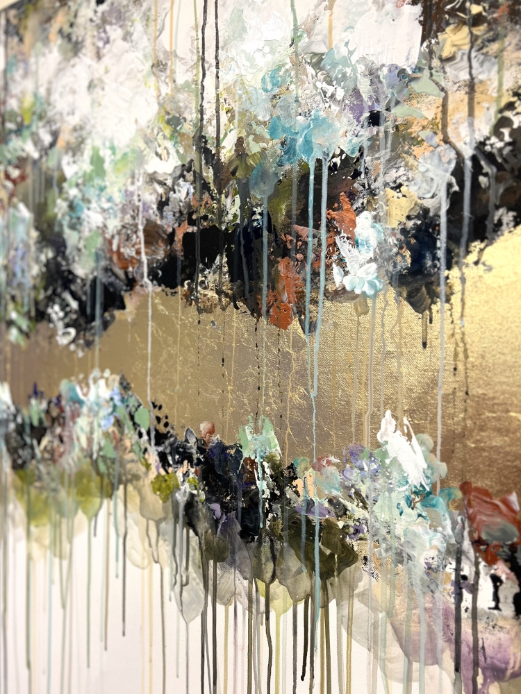 As time fades -Large abstract paintings 