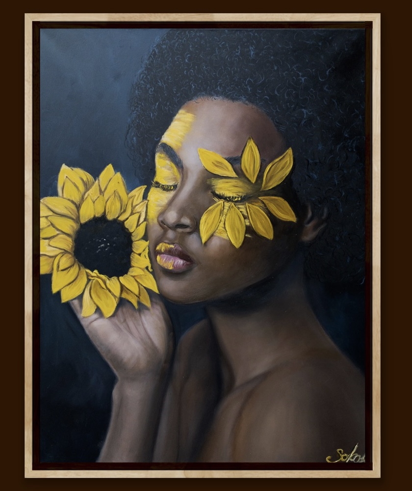 Girl with a Sunflower