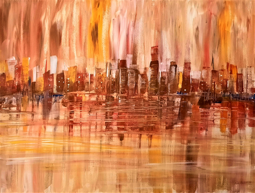 A Pink Reflections-cityscape