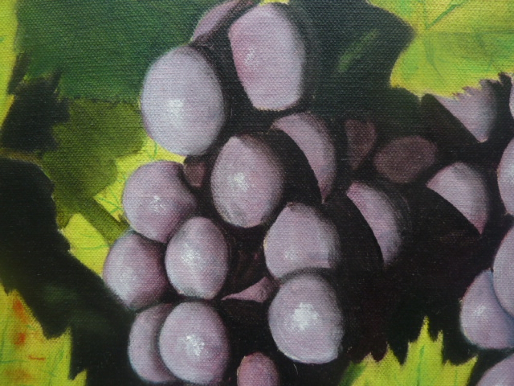 Black grapes