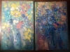 Floral diptych