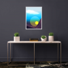 Awaken Sun blue, Abstract, Modern, Contemporary, Ambient, Oriental Limited Edition Prints Of Only 20