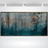 Blue Strato- abstract art in frame