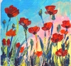 Red Poppy Small Painting