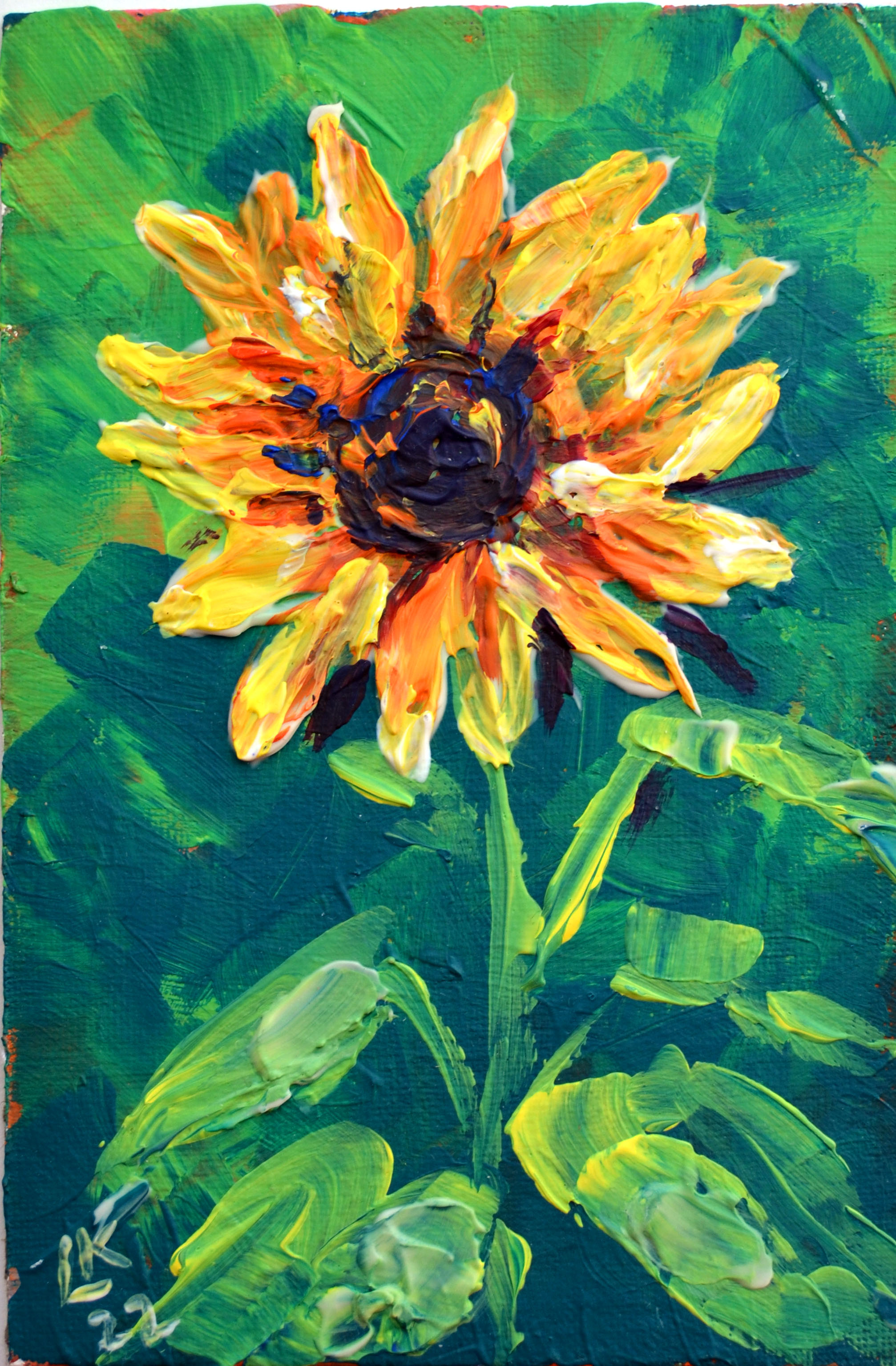 Sunflower painting