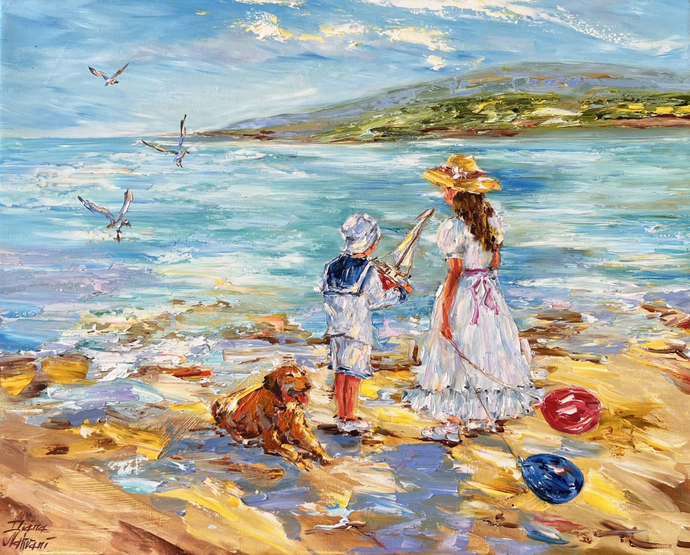 Les enfants au bord de la mer