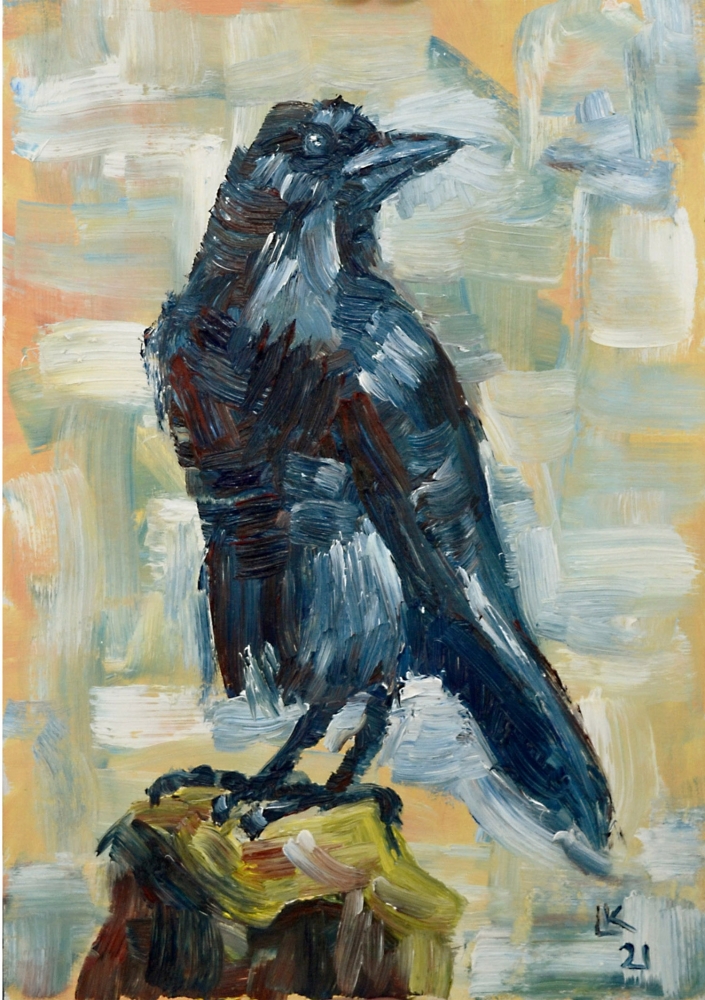 Raven painting store