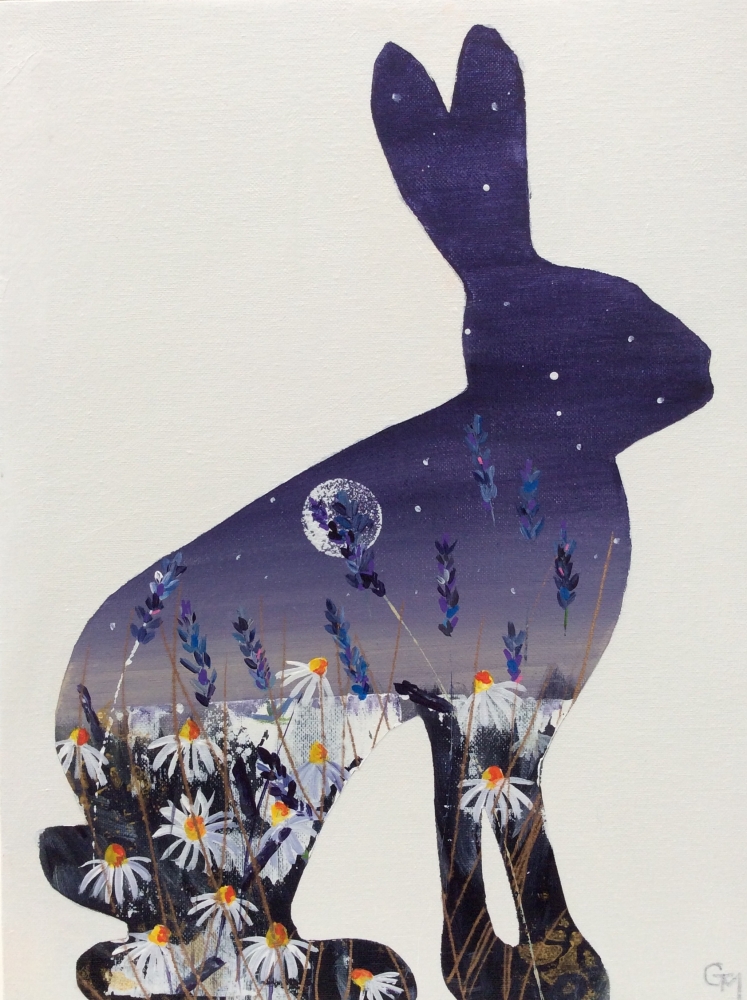 Inner Landscape Hare and Daisies