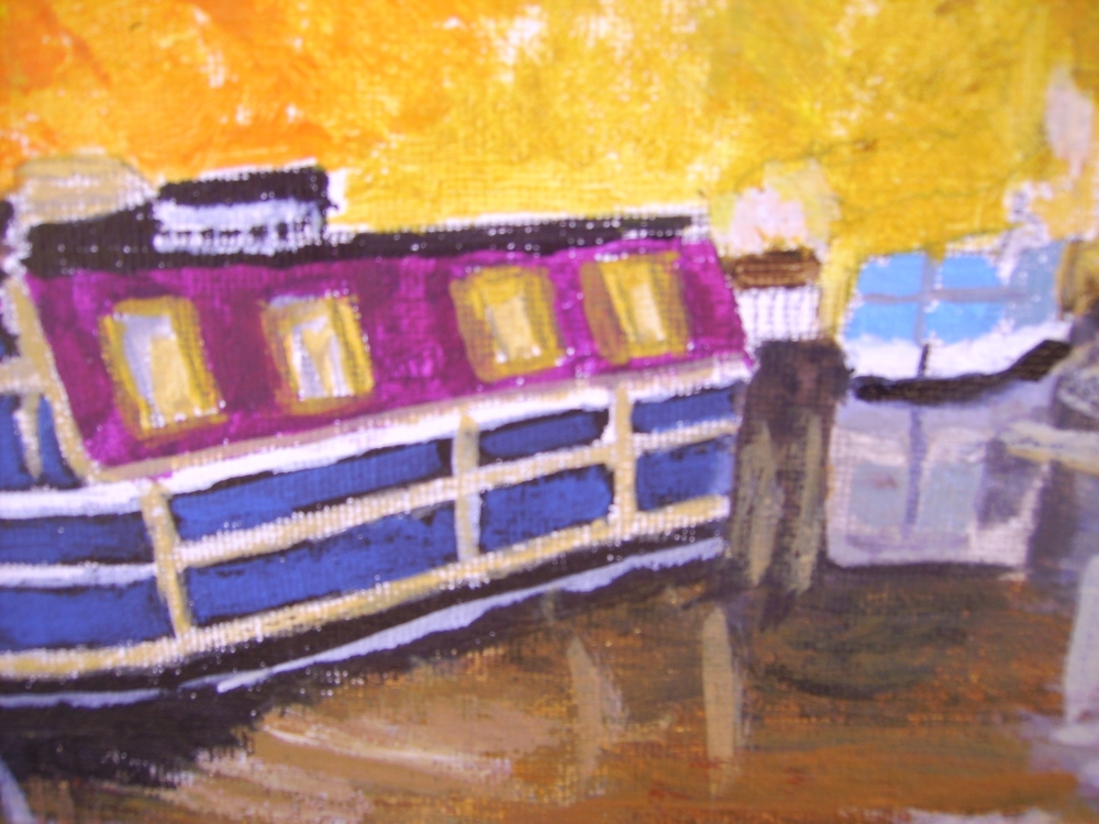 The Leeds Liverpool canal at Skipton Yorkshire.