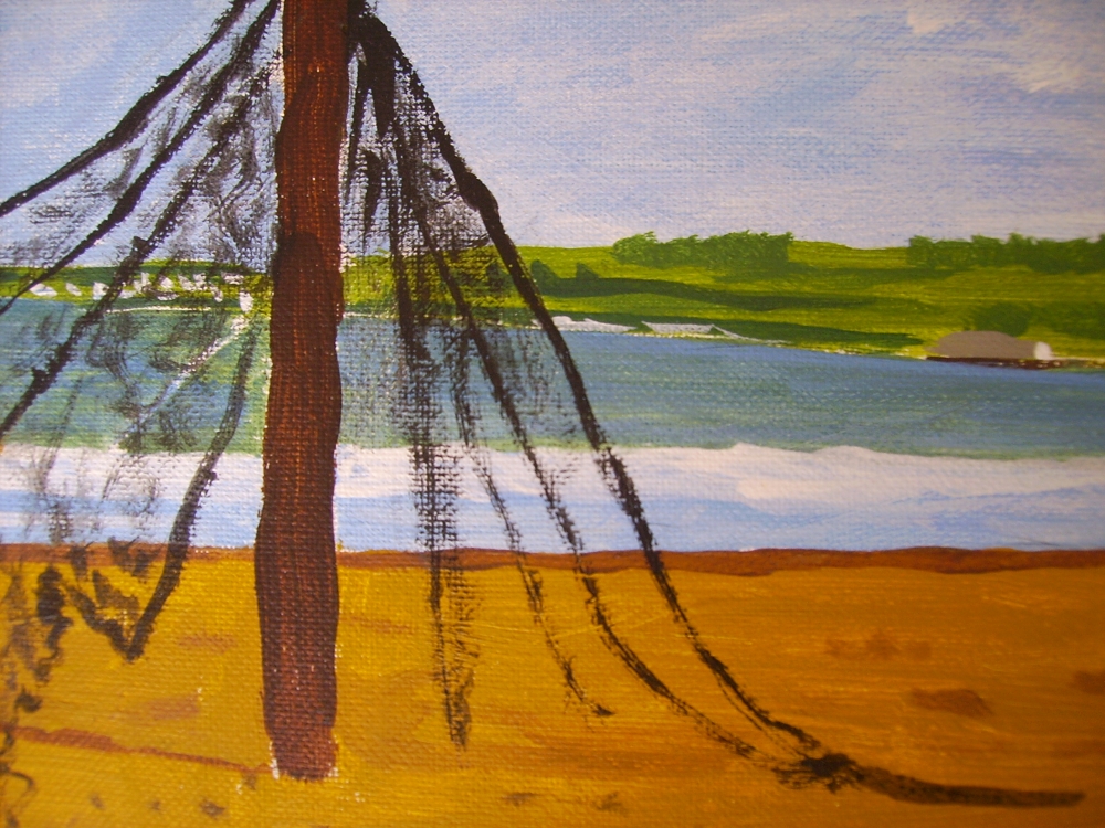 Swanage beach at Dorset Southern England.