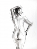 Nude woman standing back-2