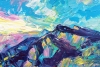 Abstract mountains