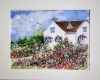 English cottage watercolour painting 1