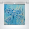 Whispering Blues: Abstract Hydrangea Reverie