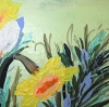 LONGING FOR FAR AWAY - floral painting