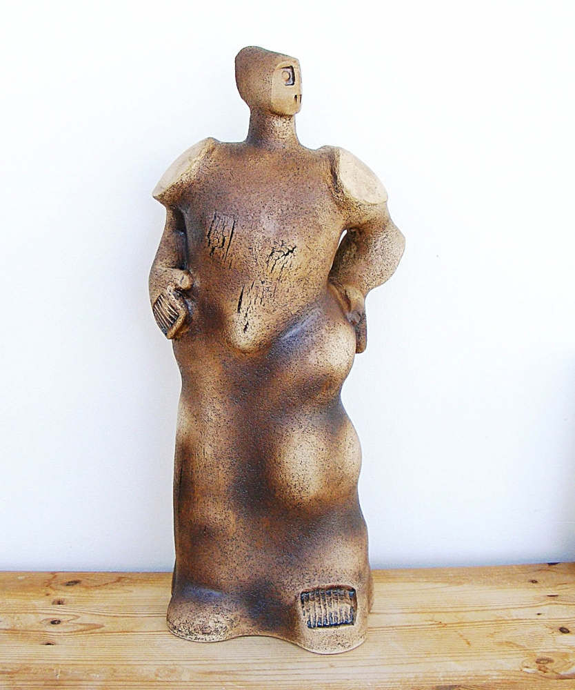 Norse Deity - Brünnhilde, a Valkyrie - Ceramic Sculpture