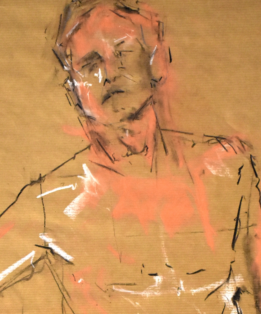 STUDY OF A MALE NUDE - LIFE DRAWING NO 409