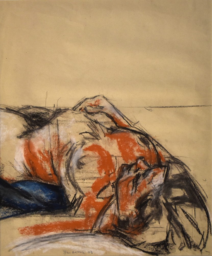 STUDY OF A FEMALE NUDE - LIFE DRAWING NO 460