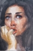 A Woman Crying 