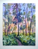 Breathe in Nature: Textured Forest and Trees Oil Painting