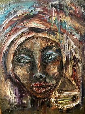 Fantasy african woman portrait 