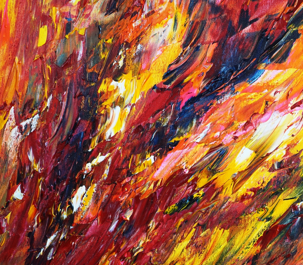 Red Yellow Abstraction XL 7